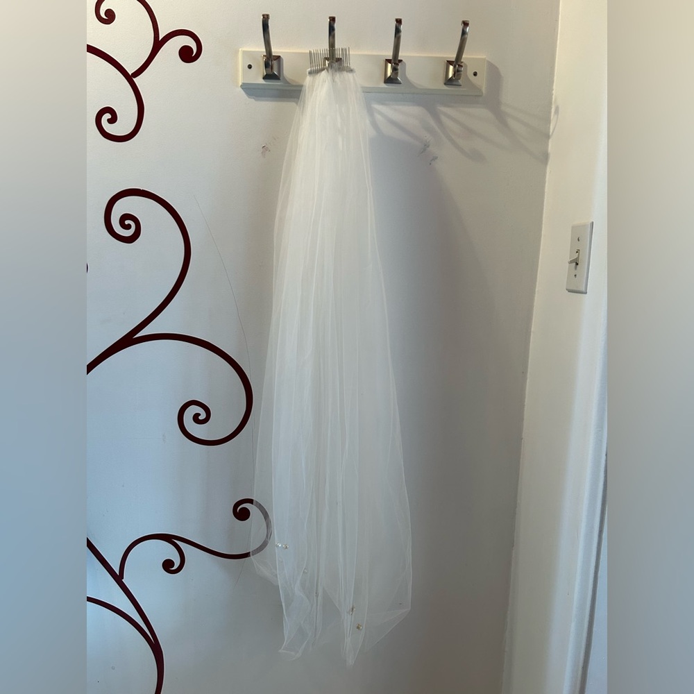 Ivory wedding veil
